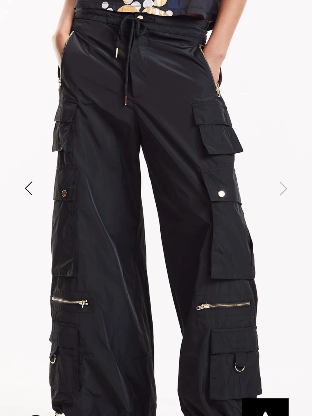 Cynthia Rowley Kim Cargo Pants - black/small